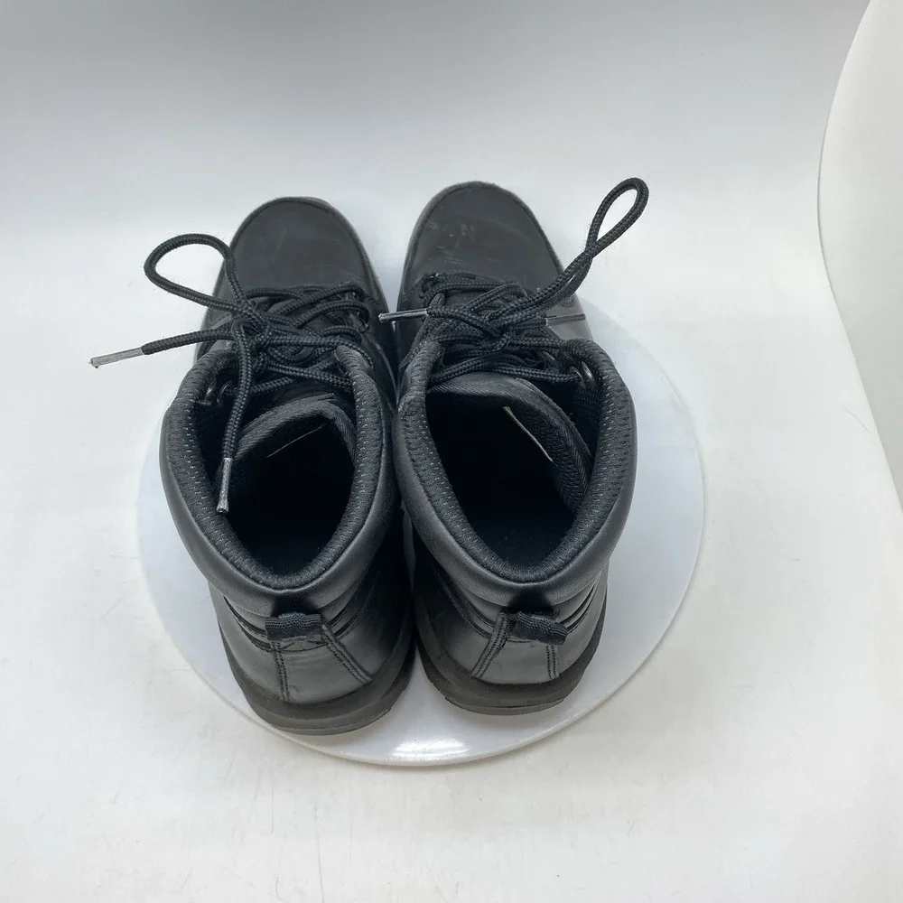 Nike‎ Manoa Boots Mens 9 Triple Black Water Resistant 454350-003 Black Leather